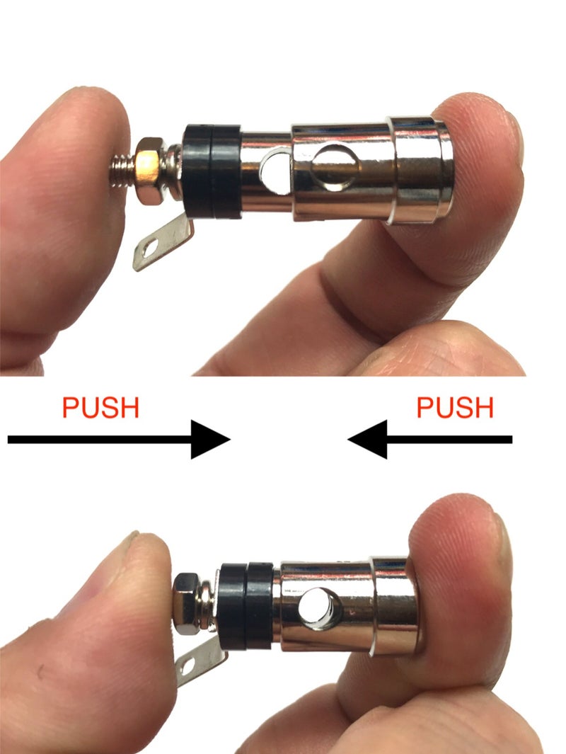 CESS Amplifier Terminal Connector Binding Post Push Quick Type -Binding Post Spring Loaded Press Subwoofer Basket Terminal (4 Pack) - Image 3